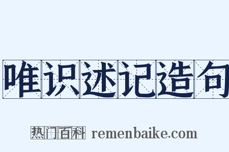 唯识述记造句是什么意思的图片